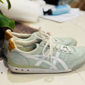 Onitsuka Tiger by Asics Mint Green and White Sneakers